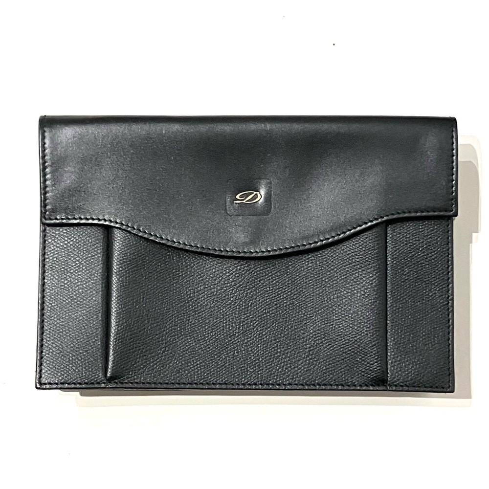 Vintage St. Dupont Leather Pouch Wristlet